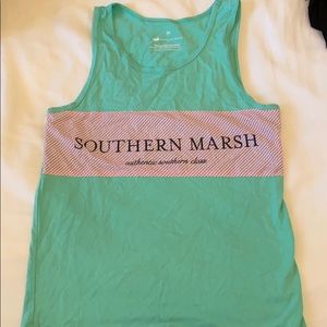 Southern marsh tank top teal